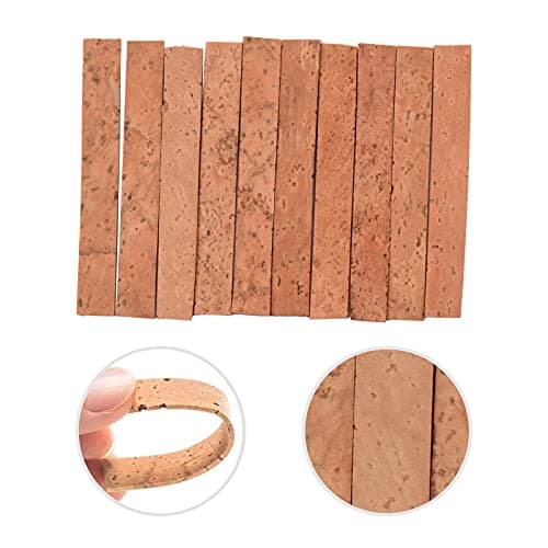 Clarinet Cork Replacement Kit 10Pcs Neck Joint Corks and 17Pcs Pads with a Velvet Storage Bag for Bb Clarinet (Beige & Yellow) — view 5
