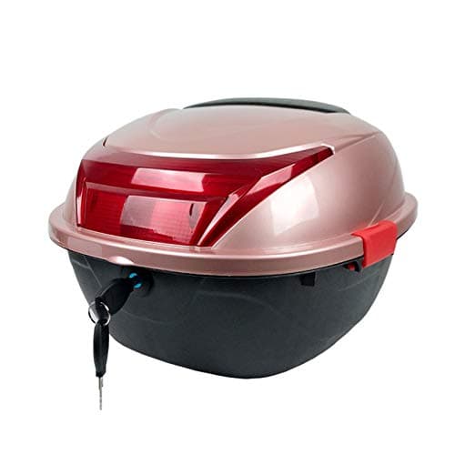 DFGHNBVC Universal Motorcycle Top Box - Trunk Luggage for Scooters, Motorcycles, Mopeds Atvs - Ideal for Touring Travel,Rose Gold