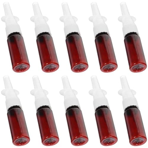 MUSISALY Plastic Fine Mist Spray Bottle 15ml Refillable, 10 Pack