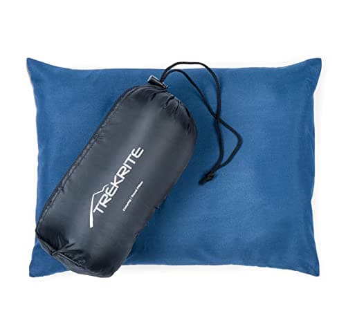 Trekrite Small Travel and Camping Pillow – Compact/Pack Away Cushion with Removable Washable Cover