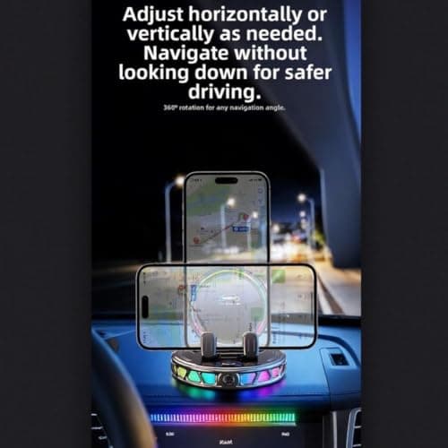 Evenoonest Automatic Wireless Charging Car Phone Holder(Black) — view 2