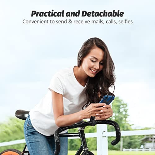 Jumkeet Bike Phone Holder, Detachable 360° Rotation Bicycle Phone Mount, Universal Silicone Motorcycle Handlebar Mount Fits for Phone 13 12 11 Pro Max/XR/XS/8/7/6 Plus, Samsung (4.0"-6.5") — view 4