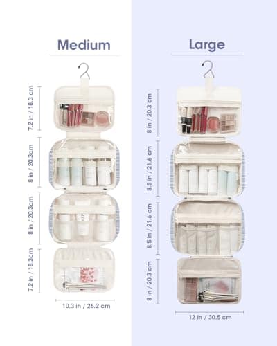 Narwey Hanging Travel Toiletry Bag for Women Toiletries Wash Bag — view 5