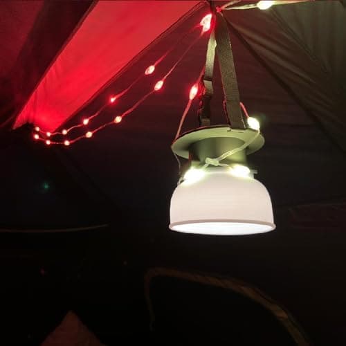 ValueLights | Multi-Purpose Camping Tent Festival Solar Light with RGB String Lights Hanging Party Camper Van Lamp and USB Charging | Outdoor Lights & Home/Garden Improvements Essential | — view 2