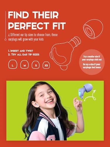 Naiicute Kids Ear Plugs 6+yrs, Reusable Noise Reduction Hearing Protection — view 4