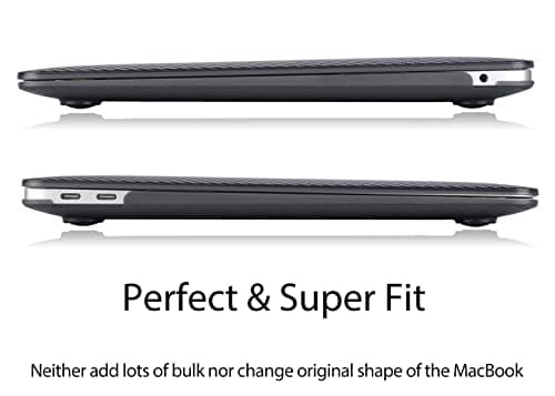 UESWILL Case for MacBook Air 13 inch M1 2018-2021, Black — view 5