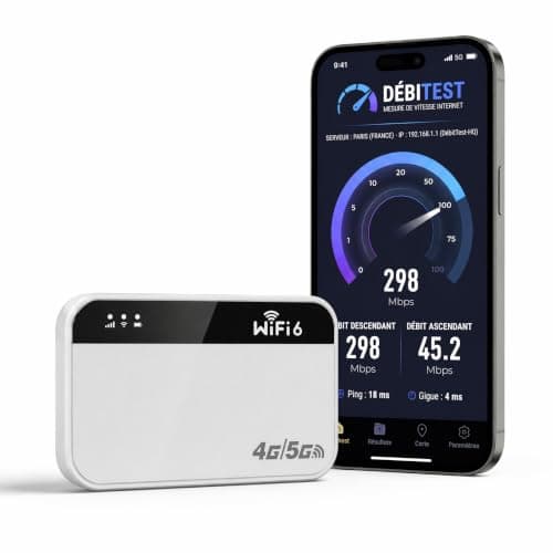 5G Mobile Hotspot WiFi 6, Portable Router with SIM Slot, Pocket WiFi