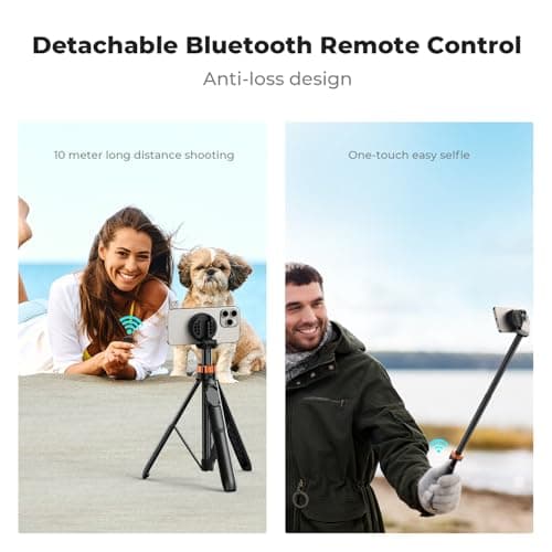 K&F CONCEPT 162cm/63'' Tripod for iPhone with Remote Control - Black — view 4