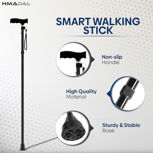 Walking Stick Adjustable Height Mobility Aids Folding Walking Canes — view 2