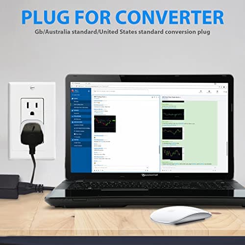 Jsdoin UK to US Plug Adaptor 3 pin to 2 Pin Flat Travel Adapter for USA, Canada, Mexico, Thailand, Refer to Description for country list US (2Pack） — view 5