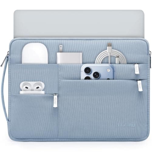 HYZUO 17-17.3 Inch Laptop Case Sleeve Bag Briefcase, Pale Blue