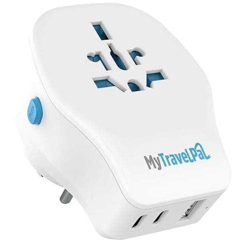 MyTravelPal Universal Travel Adapter 20W PD USB C | UK Safety Standards