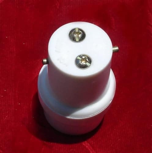 B22 Adaptor Plug Connector Lamp Socket Extension Bayonet Light BC Bulb Holder UK — view 6