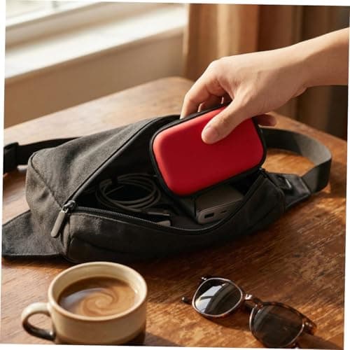 KONTONTY Data Cable Storage Zipper Bag Portable Eva Organizer for Travel — view 5