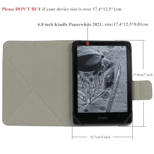 ZhaoCo Universal Case Cover for 6.8" Kindle Paperwhite 2021/7'' Paperwhite 2024/7'' Colorsoft Signature Edition 2024 Ebook Reader - Navy — view 2