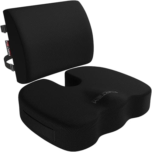 FORTEM Seat Cushion & Lumbar Support for Office Chair, Car Seat Cushions
