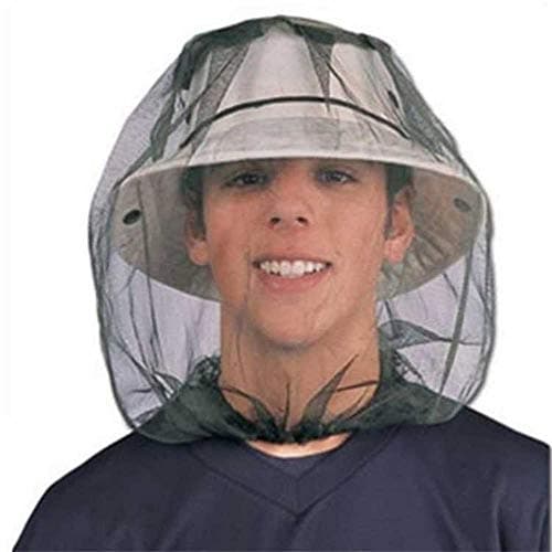 Mosquito Midge Insect Head Net Hat Mesh Face Protector Travel Camping Fishing UK — view 2
