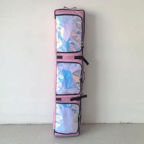 Ronyme Ski Bag Roller Snowboard Bag with Wheels, Carrier Case, Gear and Apparel Storage for Snowboarding Outdoor Skiing Men Women, Pink — view 2