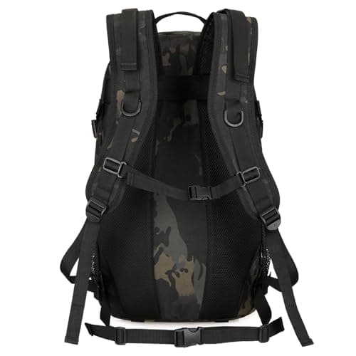 YuanWen Tactical Backpack 40L Hiking Backpack Military Rucksack Motorcycle Backpacks Molle Army Daypack Bag for Men Women Travelling Cycling Camping Trekking Hunting Fishing Camouflage — view 2