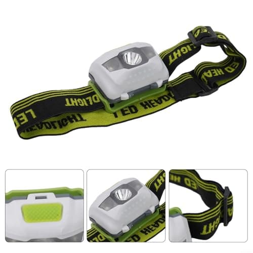 LED Headlamp with Red and White Light, 1000 Lumen Super Bright Head Torch with 90° Adjustable Angle, IPX4 Water Resistant for Outdoor Activities — view 2