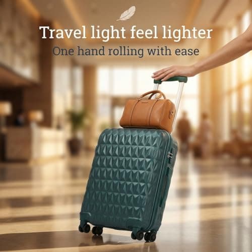 CMY Suitcase 20 Inch Cabin Hard Shell Lightweight ABS Carry-On Luggage — view 5