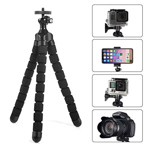 Mini Tabletop & Travel Tripods for Smartphone Phone Camera with Phone Mount 55mm-85mm Lightweight Cellphone Stand — view 5