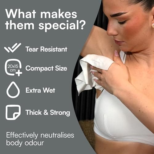 FreshWipes Mini Antibacterial Body Wipes for Adults 1 Pack (10 Wipes) - Biodegradable Wet-Wipes - Dermatologically Tested & Suitable for the Elderly or Disabled - Great for Camping (Unscented) — view 4