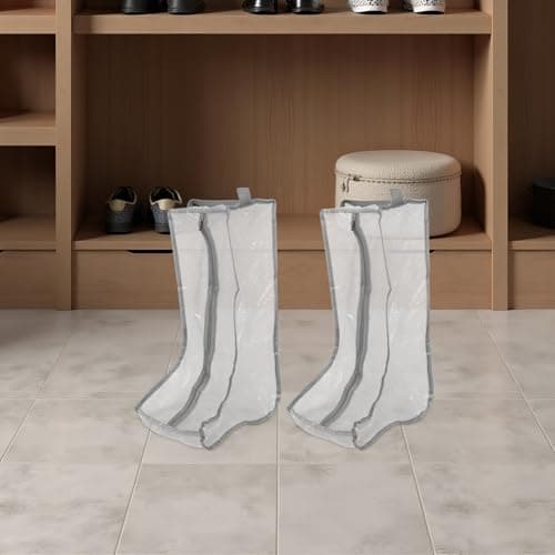 2pcs PVC Shoe Cover Bag for Sneakers and Shoes, White — view 5