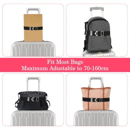 2-in-1 Luggage Straps Travel Belt for Carry On Bag — view 6