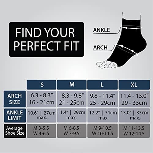 Rymora Foot Compression Socks Sleeves (Pair) (Black) (Large) [L] — view 2