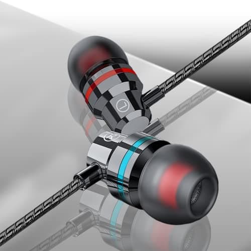 Yatloml 3 Pack Earphones, Wired In-Ear Headphones With Microphone and Volume Control, Noise Isolating and Deep Bass, Lightweight 3.5 mm Earbuds Compatible With iPhone, iPad, Android,Tabletl,Laptop — view 4