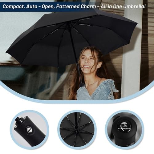 SY COMPACT Travel Umbrella Windproof Automatic Unbreakable UV Protection — view 2