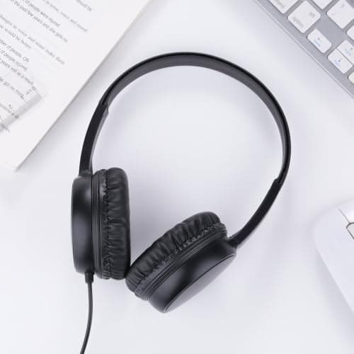 XOSDA Bulk Headphones for Classroom 20 Pack for Kids Students K-12, Wholesale School Durable Wired Earphones for Teachers Teens Chromebook Computer Laptop(LS30,Black) — view 6