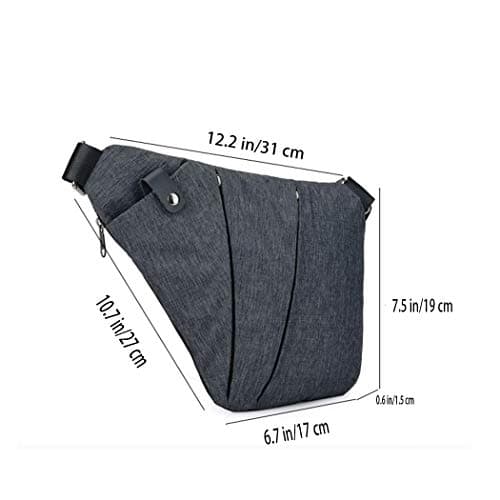 Ovecat Unisex Anti Theft Sash Sling Crossbody Bag — view 5