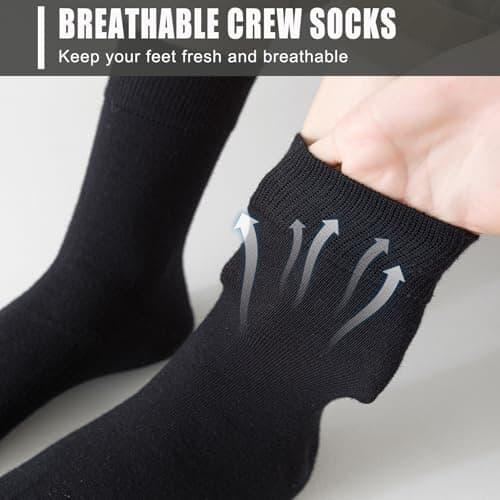 VoJoPi Women’s Cotton Socks 5 Pairs – Thin Breathable Crew Socks, UK 4-8 — view 4