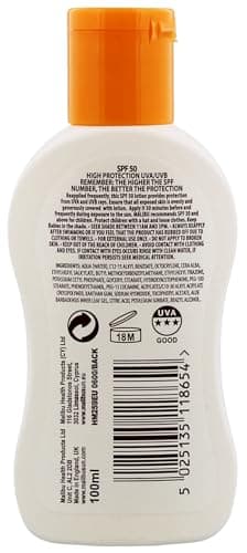 Malibu Kids SPF 50 Sun Lotion, Moisturising Kids Sunscreen for Body, High Protection Sun Cream for Children, Water Resistant, 100ml (Pack of 2) — view 2