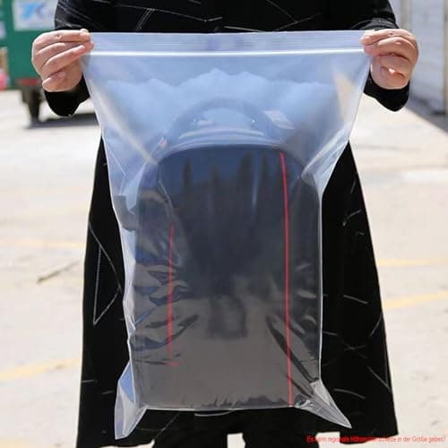 GESDYO 20PCS Large Travel Clothes Clear Seal Bags Waterproof Luggage Organiser Resealable Travel Storage Bags Apply to Quilts, Blankets, Clothing Storage 50×60CM — view 6