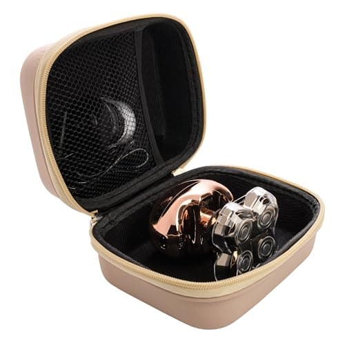 SKULL SHAVER Pitbull Travel Case for Butterfly and Pitbull Series Shavers (Beige), Best for Gifting — view 3