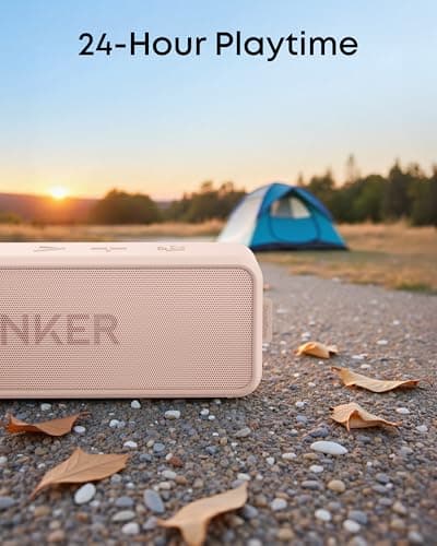Anker Soundcore 2 Portable Bluetooth Speaker, 12W Stereo, Pink — view 6