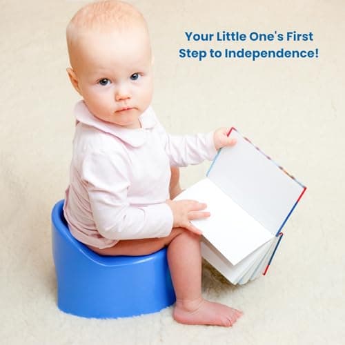 HOMESHOPA Children Training Potty, 2 Pack Blue Kids Toddler Toilet Training Seat, Plastic Travel Potty Chair, Portable Lightweight, Promotes Potty Independence, Easy to Clean & Carry — view 6