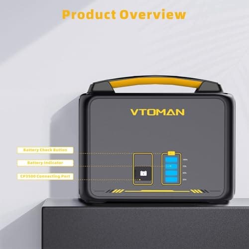 VTOMAN Jump 600X Portable Power Station with Extra Battery - 600W/939Wh — view 6