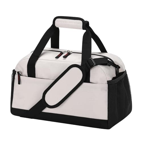 LONALIA 14L Small Gym Bag, Wet Pocket, 14 inch, Beige
