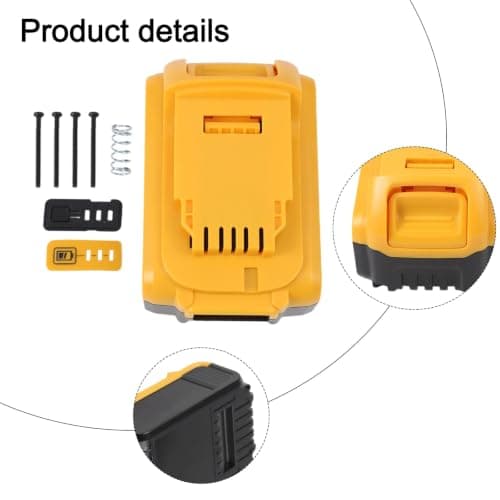 DCB200 Plastic Case For 18V 20V Li-Ion Pack, Power Tool Accessory, No PCB Protection Circuit Board, DIY Shell — view 6
