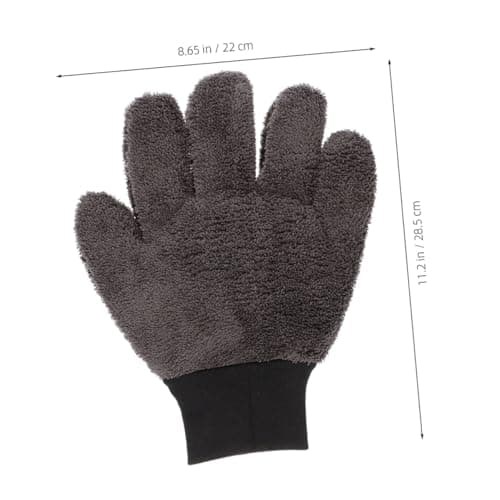 Car Wash Gloves 1 Pair Coral Fleece Cleaning Mitts — view 2