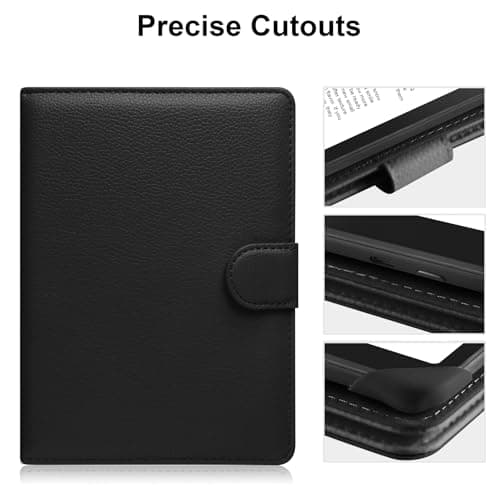HoYiXi Universal Case for 6-inch Kindle eReader Compatible with Kobo/Voyaga/Pocketbook/Tolino E-book reader,6'' eReader Protective Cover with Built-in Card Slot,Black (Black, 6 inch) — view 6