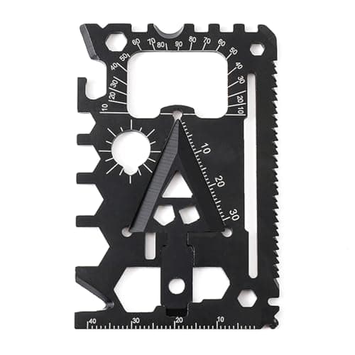 GMBYLBY 18 in 1 Stainless Steels Multitool Card Credit Sized Wallet Multitool for Hiking Camping and Emergencies Situation Stainless Steels Credit Sized Portable Tool