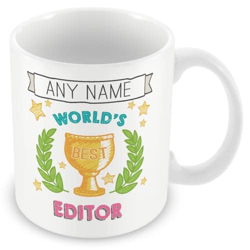 MUGGZ Editor Mug - Worlds Best Personalised Cup Gift - Customise with Name