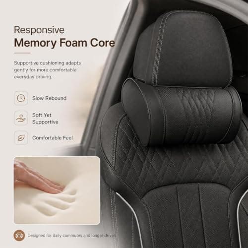 Universal Memory Foam Car Headrest Neck Pillow for Most Cars SUV (C) — view 6