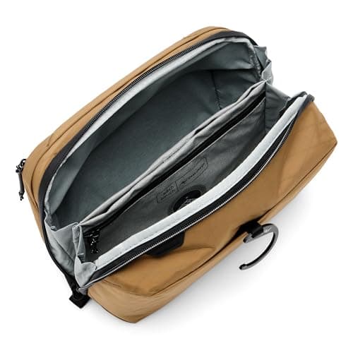 Peak Design Wash Pouch, Coyote, Ocean Edition, Travel Toiletry Bag, Upright or Hanging Dopp Kit with Pockets, Magnetic Toothbrush Pocket, Wide UltraZip Opening, Toiletry Bag for Men and Women — view 4