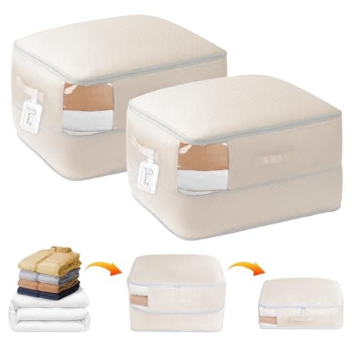 DIMJ Space-Saving Compression Storage Bags - 2 Pack Duvet Storage Organiser